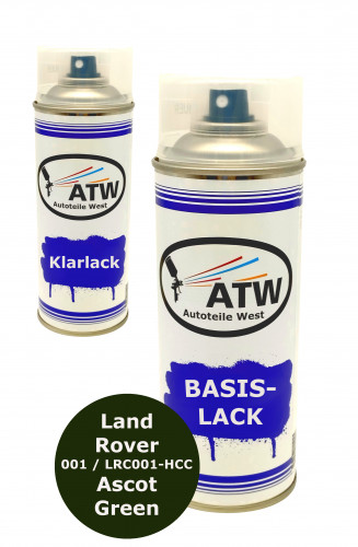 Autolack für Land Rover 001 / LRC001-HCC Ascot Green +400ml Klarlack Set